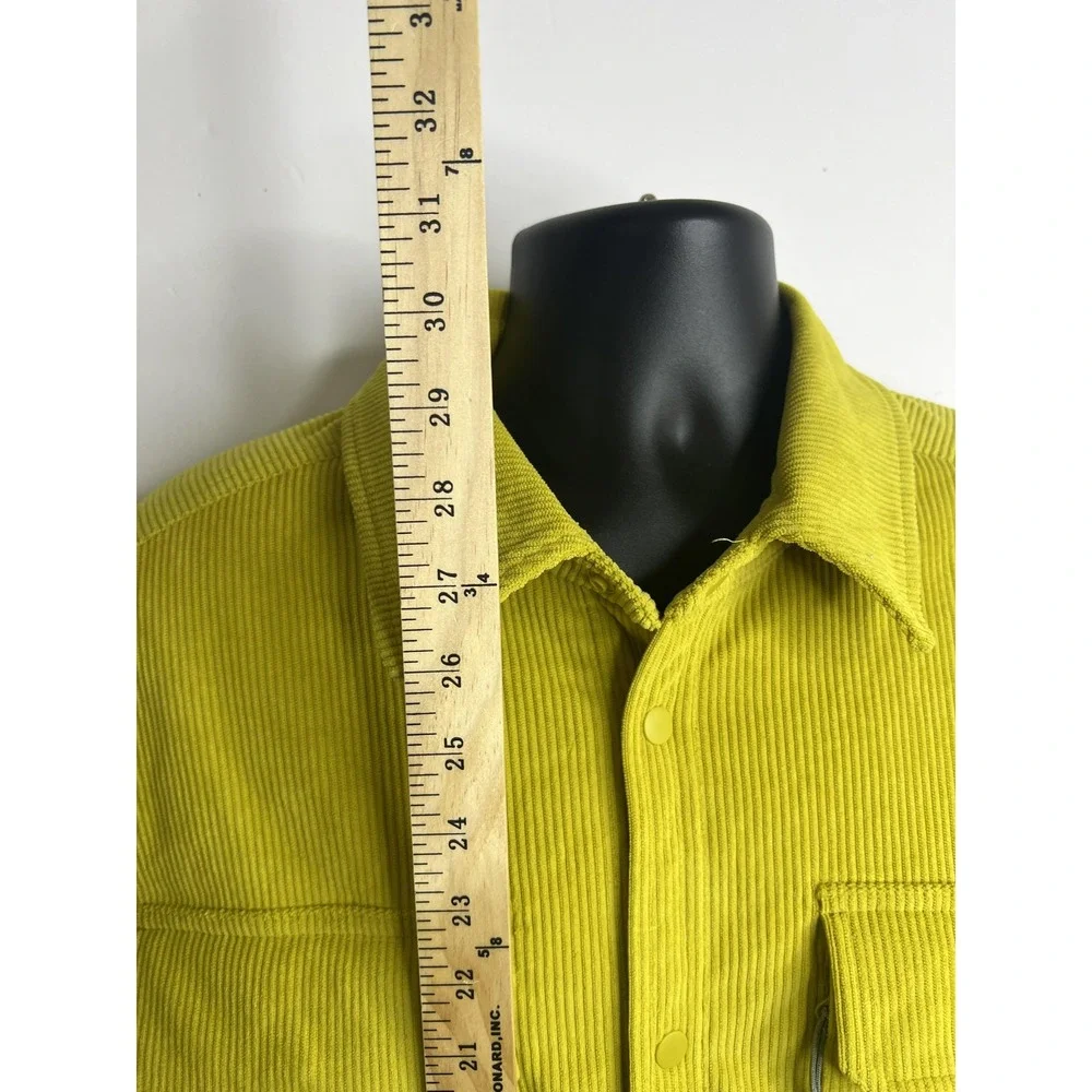Bass Outdoor Shirt Jacket Mens Large Antique Moss Corduroy‎ Worker Quilted Lined